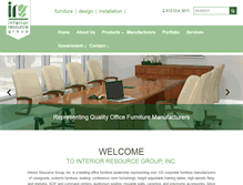 Tablet Screenshot of interiorresourcegroup.com